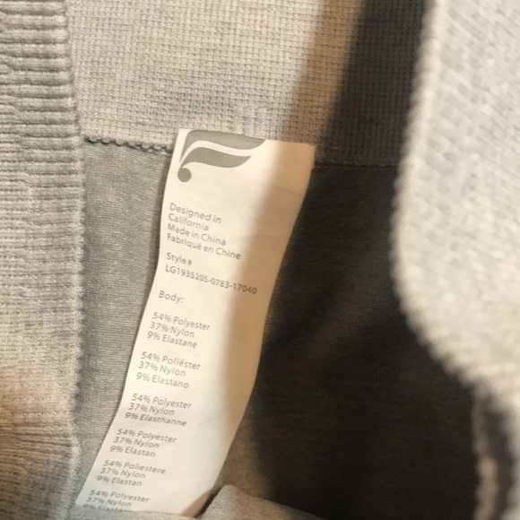 - Fabletics Sync High Waist Perforated Compression Heathered light Gray leggings - Picture 10 of 12